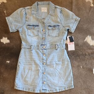 Celebrity Pink Light Blue Denim Dress